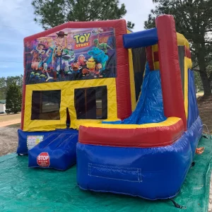 Toy Story bounce house with slide