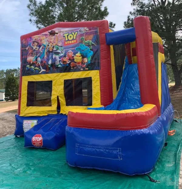 Toy Story bounce house with slide