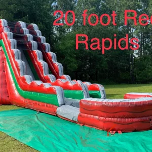 20' red rapids water slide